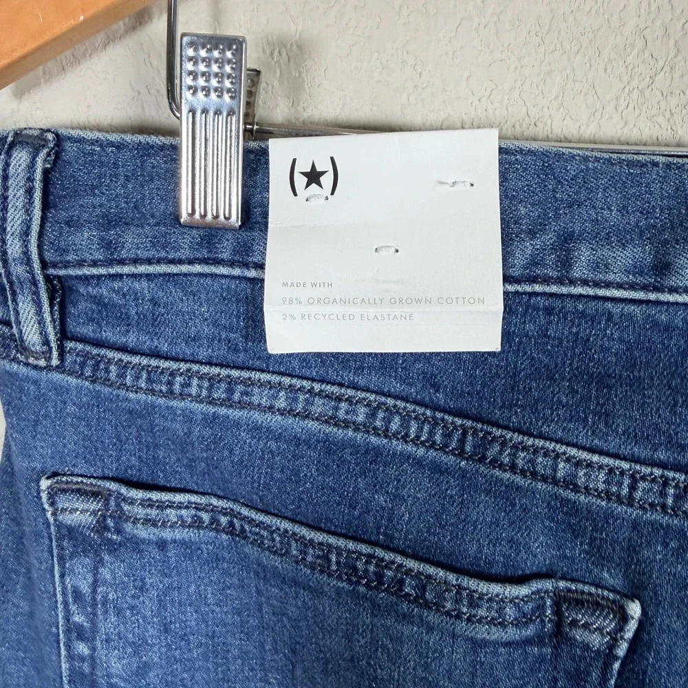 Banana‎ Republic Straight Fit Jeans Mens 36x32 Blue Mid Rise Organic Cotton $129